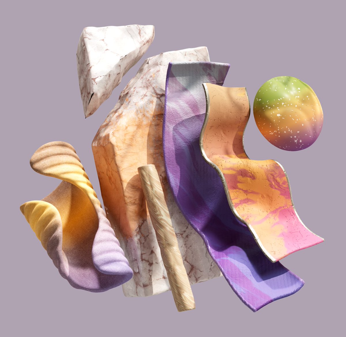 daniltabacari's tweet photo. lustration for:
3D Skills Report written by It’s Nice That and supported by Adobe. Illustrations highlight surface textures available to create with Adobe Substance 3D.

#c4d #3dmodelling #redshift #maxon #3ddesign #3d #3drendering https://t.co/CAySh5v4BA
