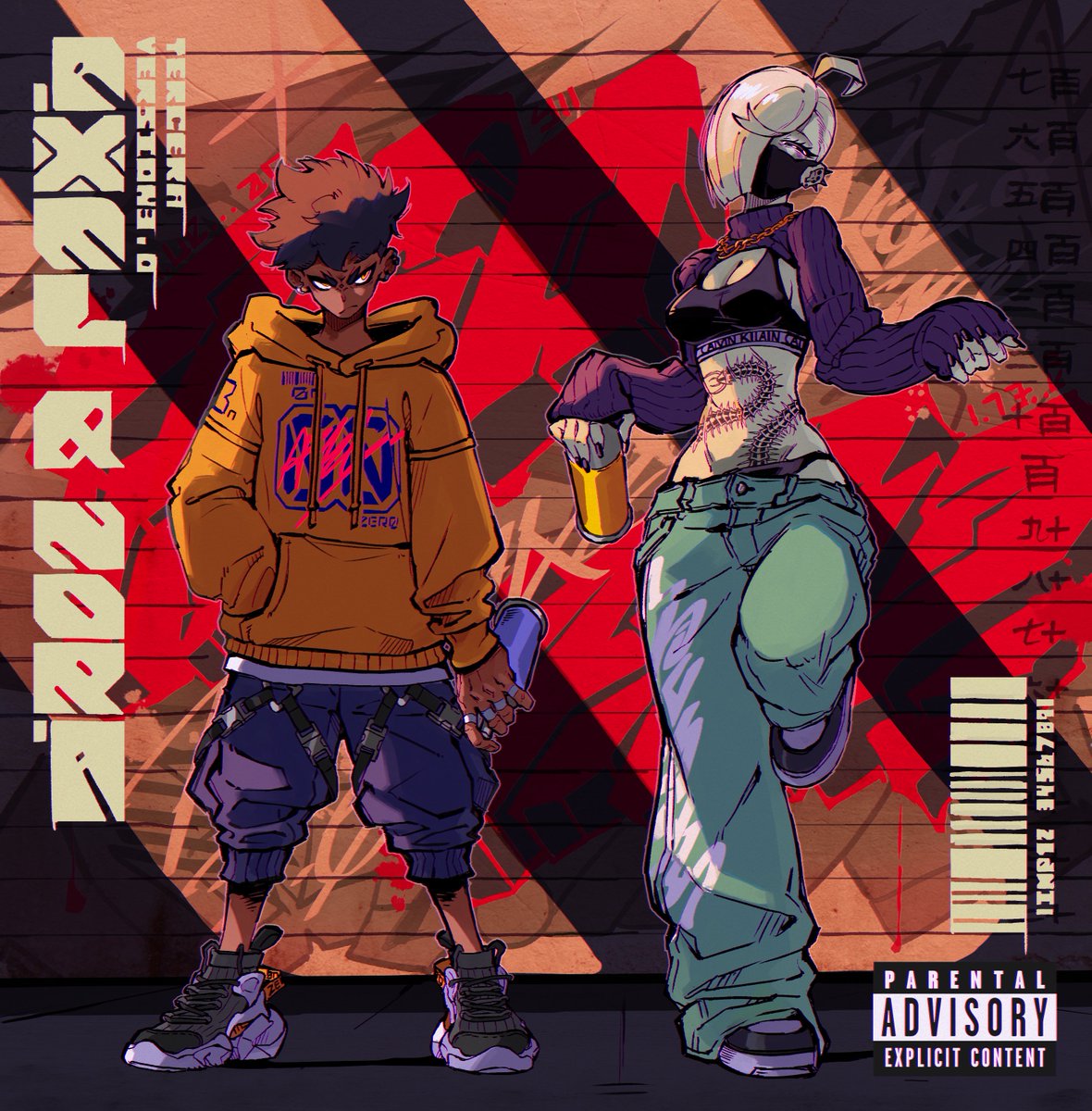 Red__imp's tweet photo. Wanted to upload it again with the graffiti of the background on display since I like how that part came out https://t.co/TIMjADVi9o