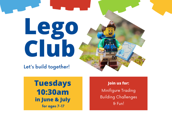 WaukonLibrary's tweet photo. 🧱✨ Build, create, &amp; trade June &amp; July at Lego Club!

Students ages 7–17 are invited to Lego Club Tuesdays from 10:30–11:30 AM during June &amp; July. Take on weekly build challenges and bring your favorite mini-figures to trade!
https://t.co/RHSCoF4VqO https://t.co/QuRwjwMe7W