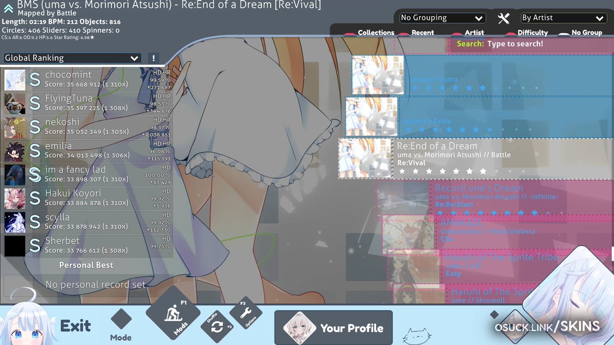 Amatsuka Uto» Aspect ratio: 16:9 Modes: osu Size: 57.7MB Released at ...