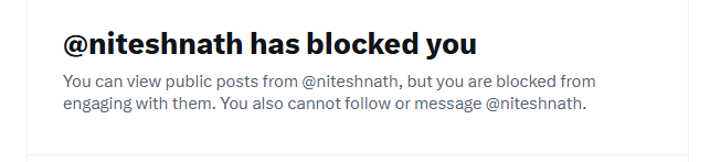 DendiRedemption's tweet photo. @Mike_Adex95 @niteshnath @dflow Same here, does he really spend his time blocking people on X instead of just speaking out? 

@niteshnath thats aint smart https://t.co/sYdvNLxRa1