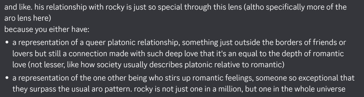 LuminaFaith's tweet photo. dear algorithm, please keep bringing me aroace ryland grace, he is very dear to me. im thinking a lot about how he got drive-by shamed for having no one to hook up with and how his undefined relationship with an alien relates to undefined platonic relationships. in this essay i w https://t.co/yG2yyMbyMP