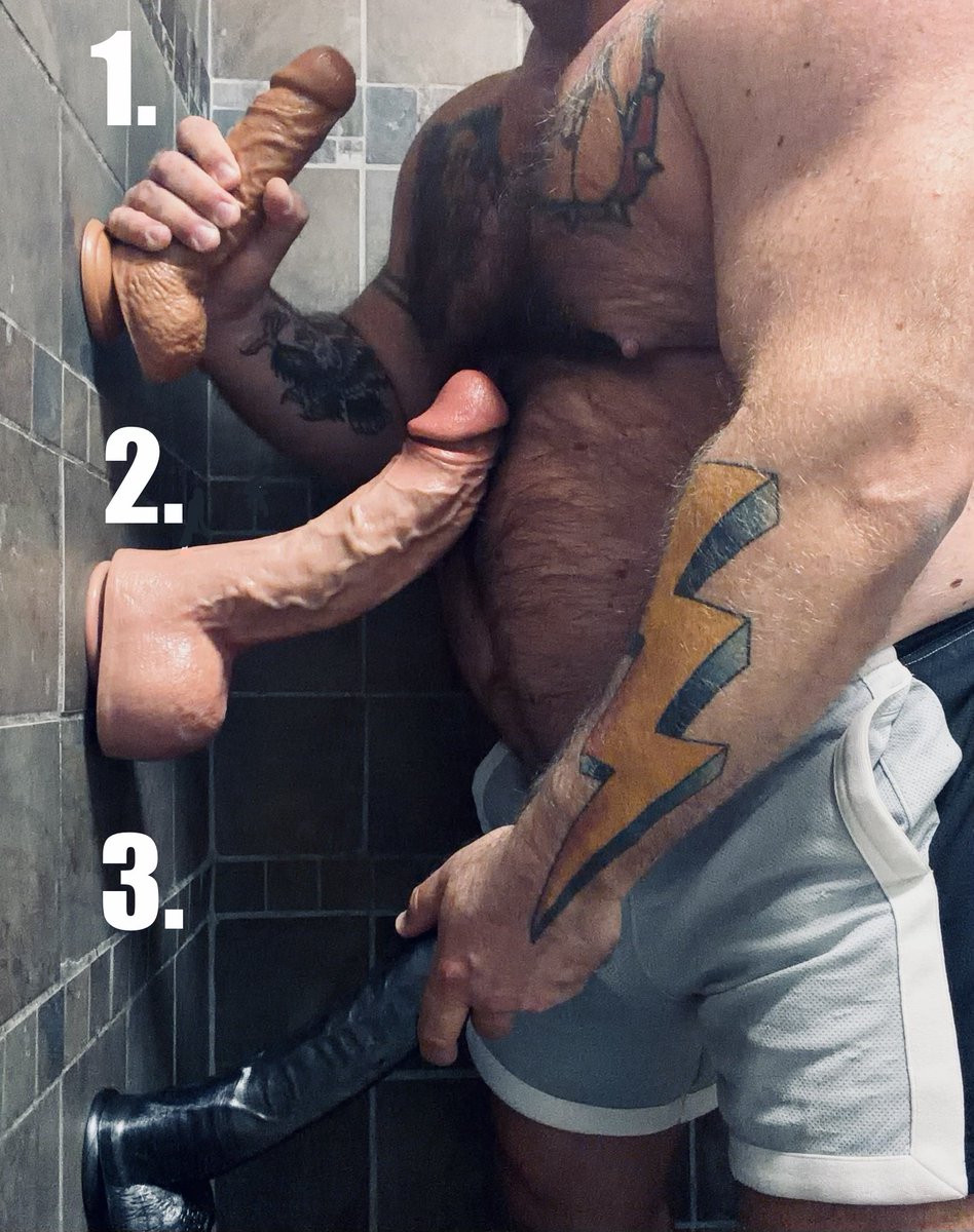 TheBeefyCupCake's tweet photo. Which one would y’all like to see me wreck my hole with? 😈 My vote is for 2. That thing is a big thick bubba. 😊 https://t.co/H9TI5rGRjk