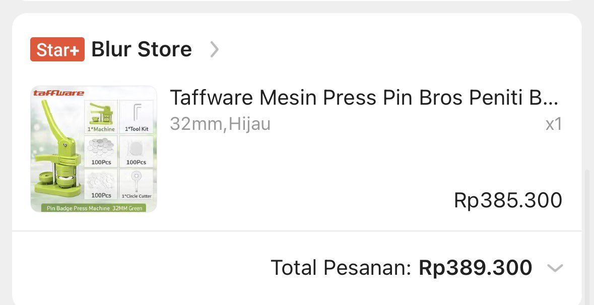 frivstudio's tweet photo. Wts Mesin press pin 32mm / 3,2cm

Alasan jual karna salah beli ukuran😭

Aku jual 340k aja ya

dapat bahan pin nya 100pcs (tp udah kepake 4pcs untuk test) https://t.co/MnlwqBoHam