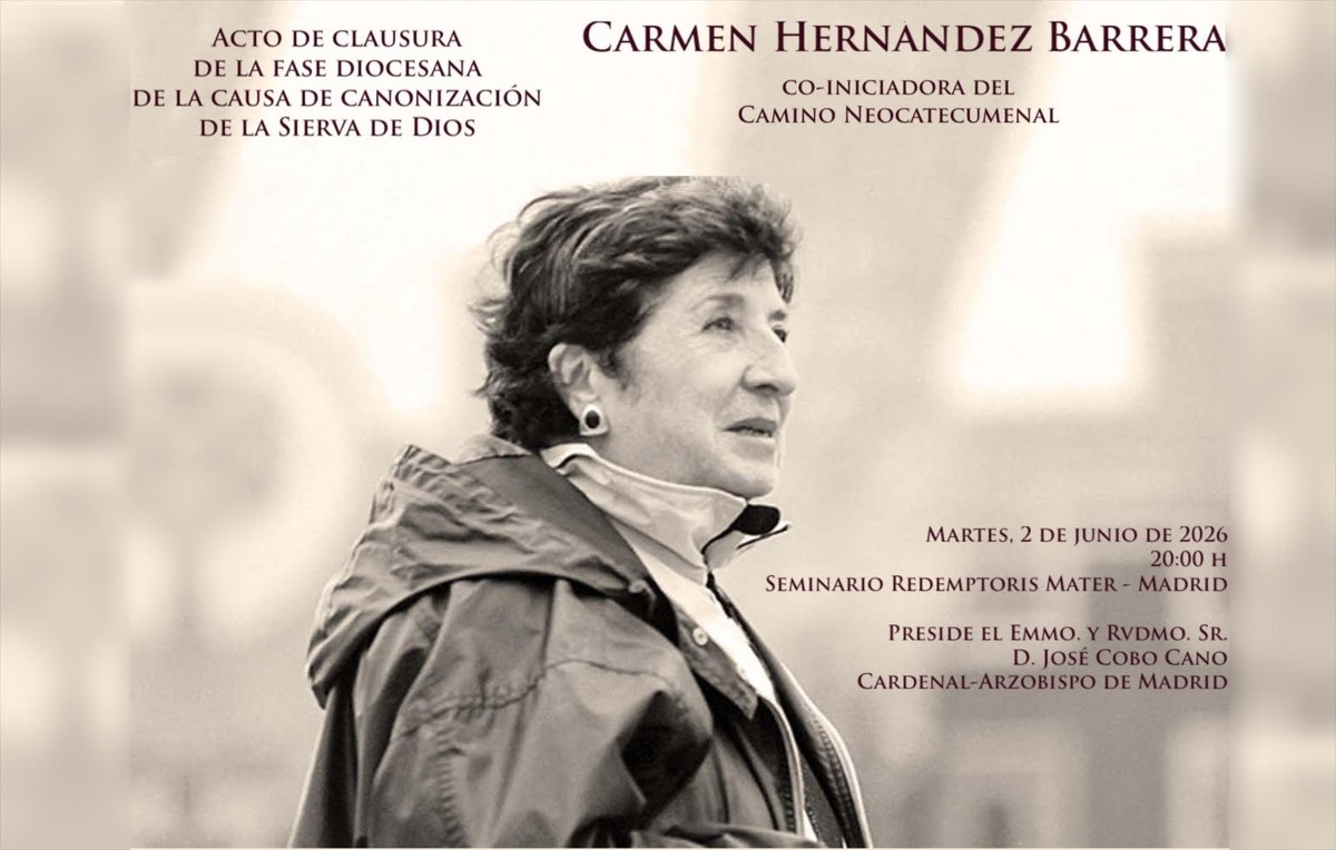 neocatiter's tweet photo. Retransmisión Clausura causa de Canonización de Carmen Hernández - https://t.co/QoxfLen0wI https://t.co/XHmFALkvmJ