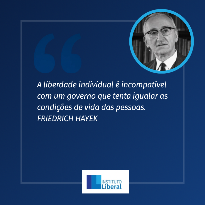 InstLiberal's tweet photo. “A liberdade individual é incompatível com um governo que tenta igualar as condições de vida das pessoas.”
FRIEDRICH HAYEK
A Constituição da Liberdade (1960) https://t.co/d7IQxUMFGx