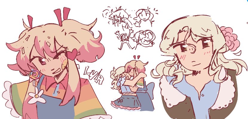 NoodleIsLost's tweet photo. higuys wish my ocs a happy pride month https://t.co/yggRqiRhex