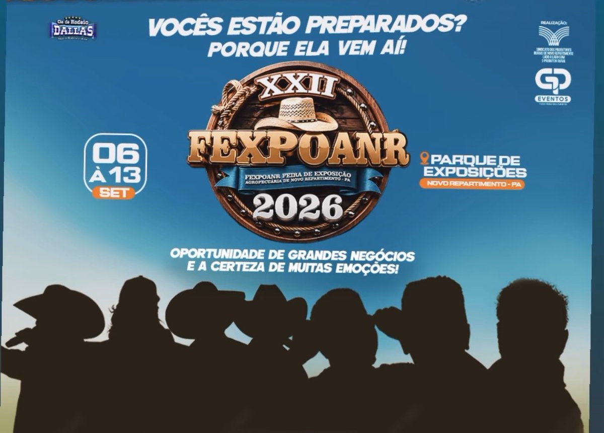 tucurui_narede's tweet photo. Começou a brincadeira!
Quem aí se arrisca a dizer que atrações a gente vai ver na Festa Agropecuária de Novo Repartimento? https://t.co/O31FoGKOXi