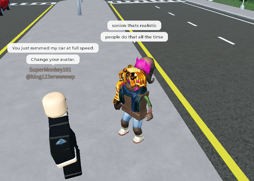 BackToBuur's tweet photo. Very racist cop in ER:LC, and is GTA Driving not a realistic thing? #robloxtwt #roblox #fyp https://t.co/f5NvHXQe1c