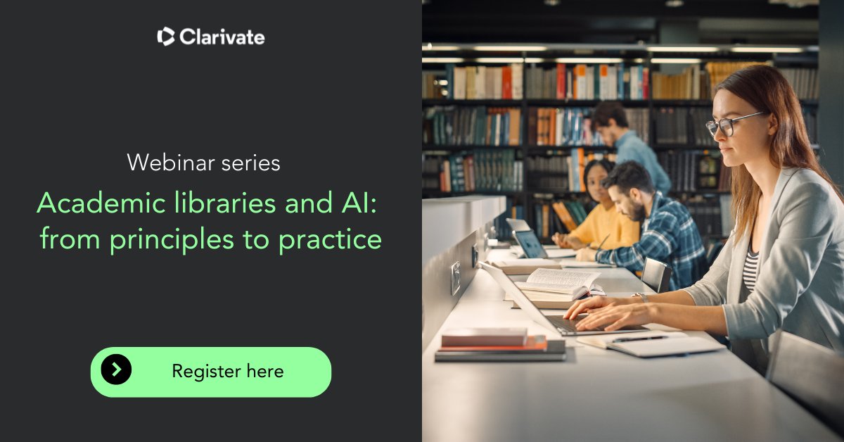 ProQuest's tweet photo. Responsible use of AI in libraries often opens up questions: What data is used? What is stored? How is output reviewed? Who is accountable for decisions? This webinar series is designed for academic library teams working through those issues. 

https://t.co/qEyErm7Bne https://t.co/jlisKsqNxp