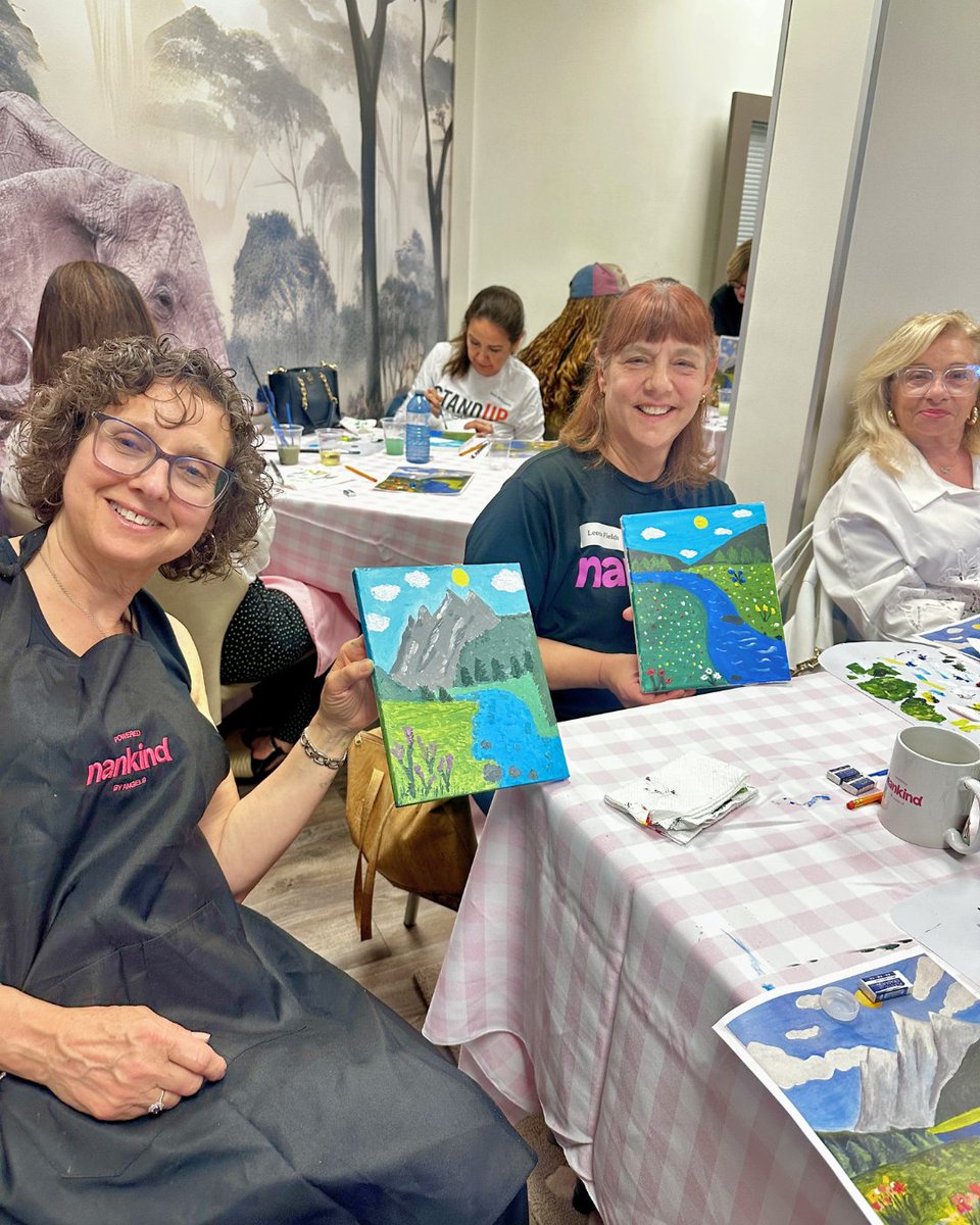 nankindca's tweet photo. Paint, laughs and gratitude 🎨💜 

Our Volunteer Appreciation Paint &amp; Sip was a special night celebrating every Nankind volunteer, virtual, in-office, Auxiliary or in-home, thank you for making a difference for families affected by cancer.

#volunteerappreciation #communitycare https://t.co/BAfBZvhu2i