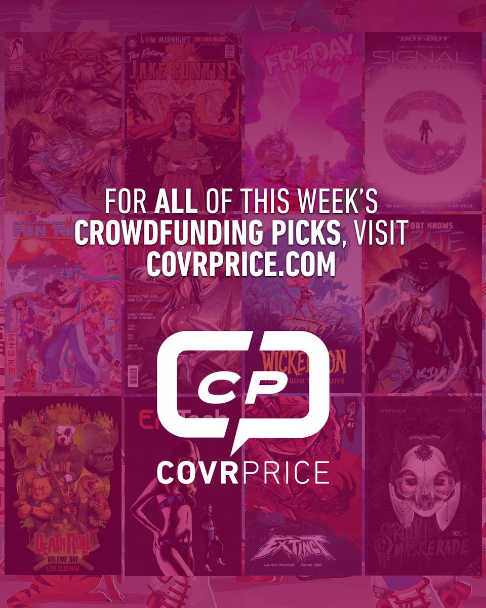 covrprice's tweet photo. These are the Crowdfunding projects we’re keeping an eye on!

With @CedAWJPoulat @chumahill @DavidHedgecock @laufman @dravacus @godtail_t @HernanDraw @nethodiazz @renatospiller @RoloMallada @sveta_has @WillJackArt @xongbros and more! #Comics

LINK: https://t.co/cPcrGnCFNm https://t.co/alegAlTAbO
