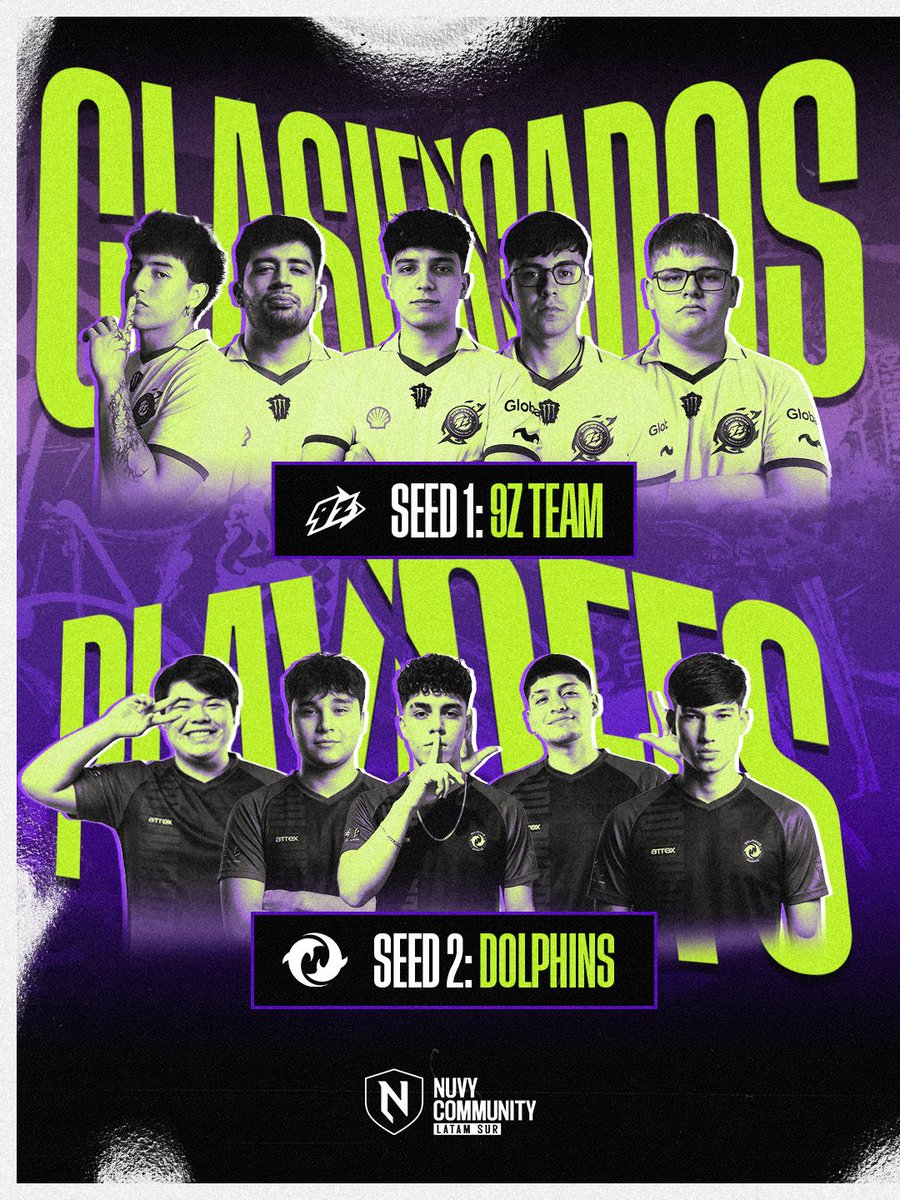 nuvy_community's tweet photo. LLEGARON LOS PLAYOFFS! Conocé a los equipos clasificados y sus seed 😎