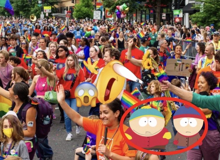 cartmanley's tweet photo. You guys won’t believe who was spotted at the pride parade! #ilovestanman https://t.co/vIgQCv7rmV