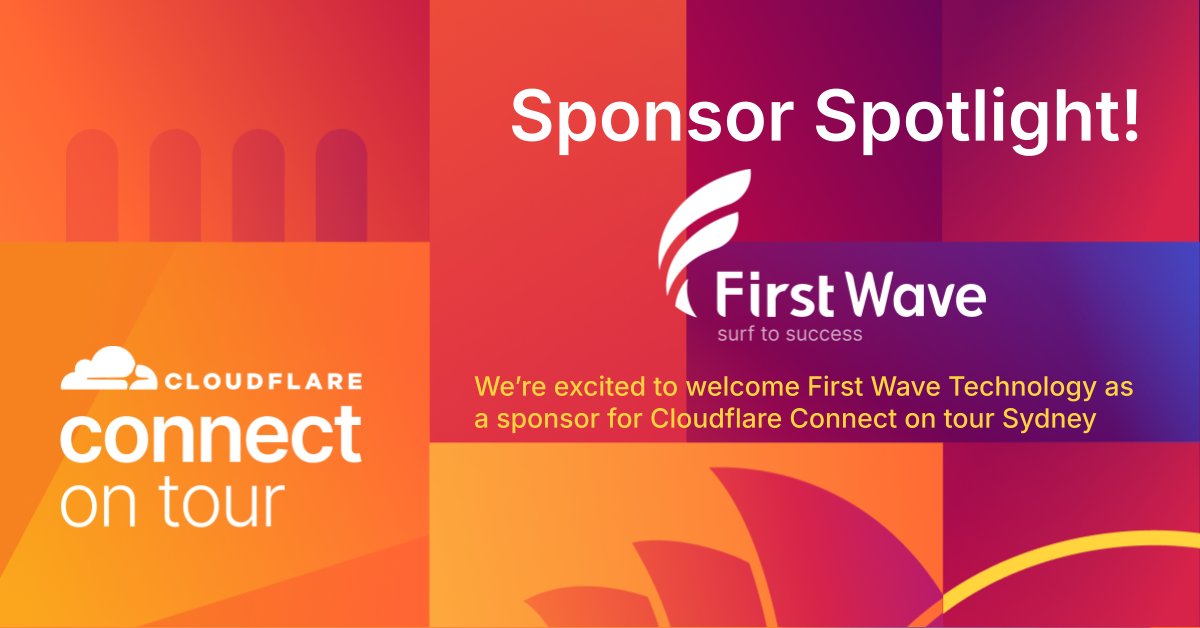 We are thrilled to welcome First Wave Technology to the sponsor lineup ...
