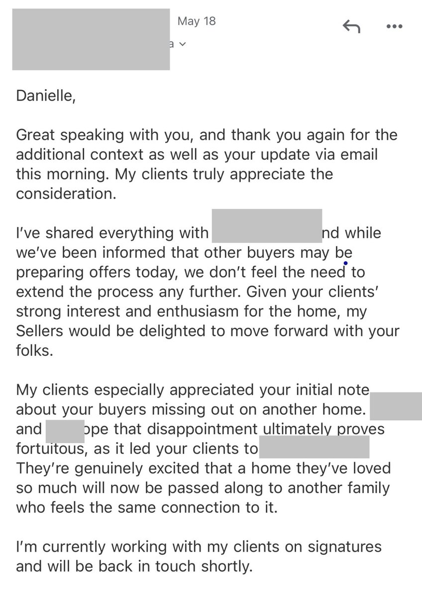 AustinRealtor's tweet photo. 🏆 The highest offer doesn’t always win! 

I just got buyer under contract in a hyper competitive Austin neighborhood where multiple offers with less than 2 months of supply is the norm! 

We won because we:
✅ Wrote a clean offer
✅ Told their story in connection them with the seller 
✅ Gave the seller/agent confidence on our buyer’s ability to close

The same strategy helped another client who is closing this week… 

We won b/c of the terms of our offer and the relationship we created. 

We also make sure to keep this consistent attitude through the sale and work towards a mutually beneficial closing. 

In a competitive market you’re not just submitting numbers but also a narrative and connection! 

#austin #austintx