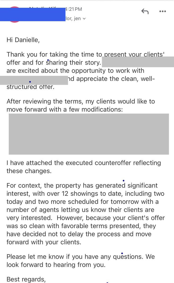 AustinRealtor's tweet photo. 🏆 The highest offer doesn’t always win! 

I just got buyer under contract in a hyper competitive Austin neighborhood where multiple offers with less than 2 months of supply is the norm! 

We won because we:
✅ Wrote a clean offer
✅ Told their story in connection them with the seller 
✅ Gave the seller/agent confidence on our buyer’s ability to close

The same strategy helped another client who is closing this week… 

We won b/c of the terms of our offer and the relationship we created. 

We also make sure to keep this consistent attitude through the sale and work towards a mutually beneficial closing. 

In a competitive market you’re not just submitting numbers but also a narrative and connection! 

#austin #austintx