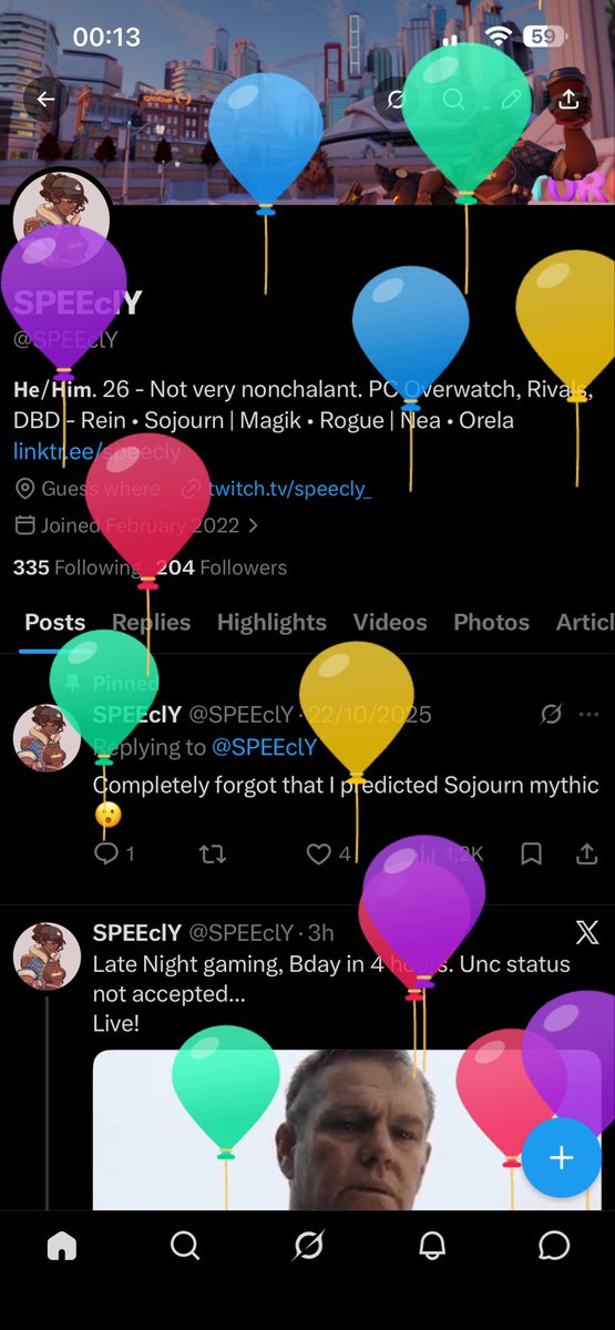 SPEEclY's tweet photo. No no no noooooo! Baloooons 😭 https://t.co/bSJw6AHv5t