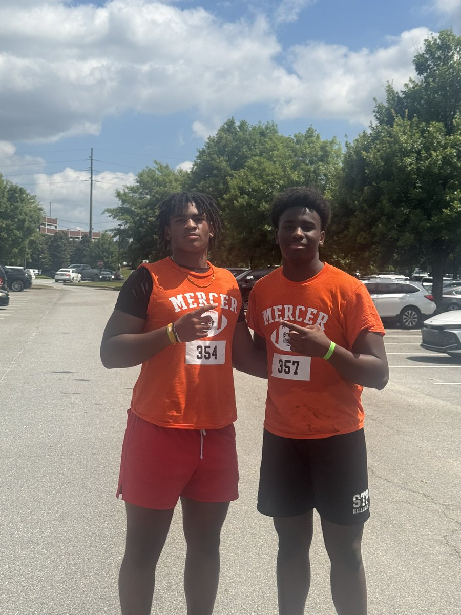 SeanScott29's tweet photo. I had a great time competing and getting better today @MercerFootball mega camp won 5/6 in competition with teammate @CaidenGaddy 
@Justin_DeShon @GroveRecruits @DeonLanier_ @CoachSzatkowski @BransonHall5 https://t.co/vbbr07bfR4