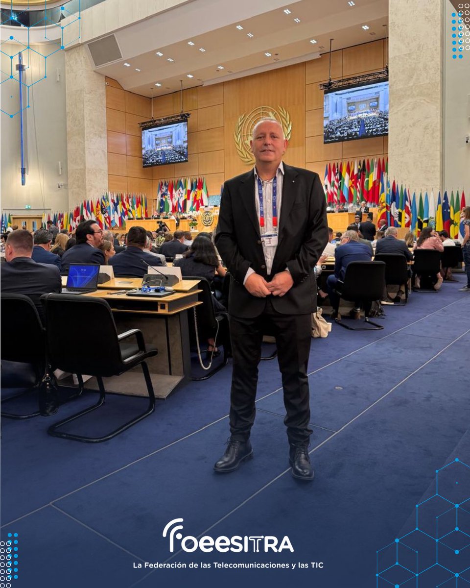 foeesitra's tweet photo. La FOEESITRA participa de la 114.ª Conferencia Internacional del Trabajo de la OIT a través de nuestro Secretario General, Cristian Vander, llevando la voz de las trabajadoras y los trabajadores de las telecomunicaciones argentinas a uno de los ámbitos más importantes de debate sobre el presente y el futuro del trabajo.

En el marco de esta histórica Conferencia, felicitamos al compañero Gerardo Martínez por su designación como Vicepresidente de la Asamblea, una distinción de enorme relevancia para el movimiento sindical argentino y para nuestro país.

Celebramos una mayor presencia y representación de la Argentina en los espacios internacionales donde se construyen los consensos que marcarán el futuro del mundo laboral.

#foeesitra #oit #conferencia #internacionales