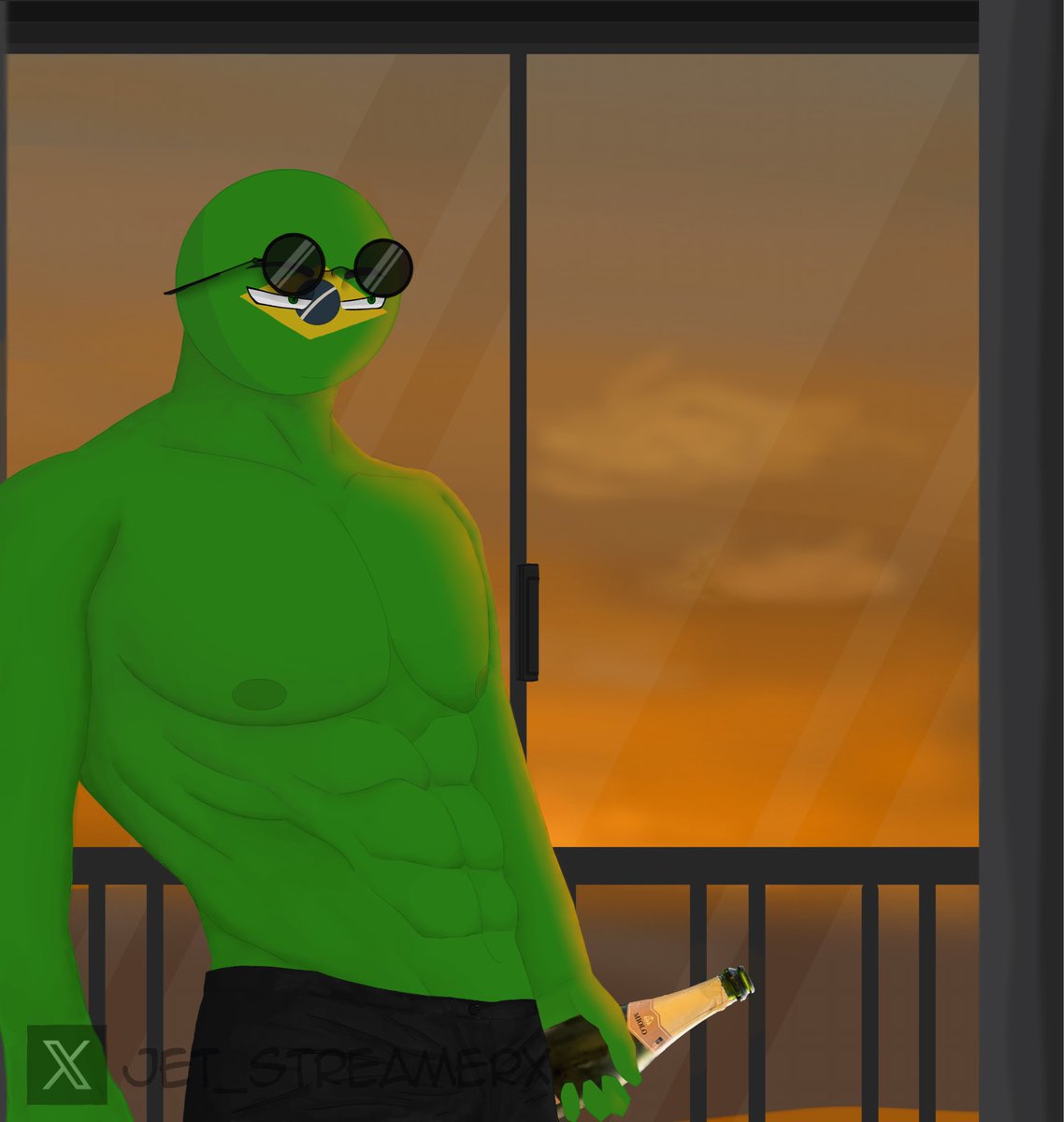 Jet_StreamerX's tweet photo. Summer Vacation🇧🇷🏝️ #Brazil #Countryhumans https://t.co/VtdlLk53dS