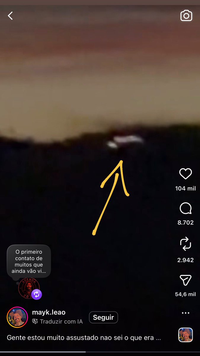 jebdbkd's tweet photo. GENTE EU TÔ CHOCADO COM O RAPAZ QUE VIU E FILMOUUU UM OVNI OBJETO NÃO IDENTIFICADO A METROS DE DISTÂNCIA DA CASA DELEEEEE
MANO QUE MEDOOO, S�� DE TER ACOMPANHADO OS STORYS DELE EU FIQUEI APAVORADO E DESCONFORTÁVEL 😱😱😱
DA PARA VER NO OLHAR DELE O DESESPEROOOO
#ovni #Varginha https://t.co/kJTGEanPNK