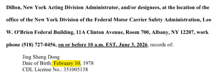 diggersleuth's tweet photo. Odd, VA Judicial System has his DOB as May 10 not Feb 10. https://t.co/OEKIj5bK0h