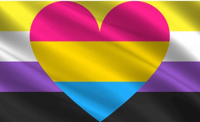DeathlyTempus's tweet photo. Happy Pride, my beauties!
However you identify and no matter who you love (don't be gross, okay?), you are safe with me. Be yourself and love who you love. You will be happier and more free for it.

Sincerely, 
The Intersex Non-binary Polyamorous Pansexual. https://t.co/Gfhys325zG