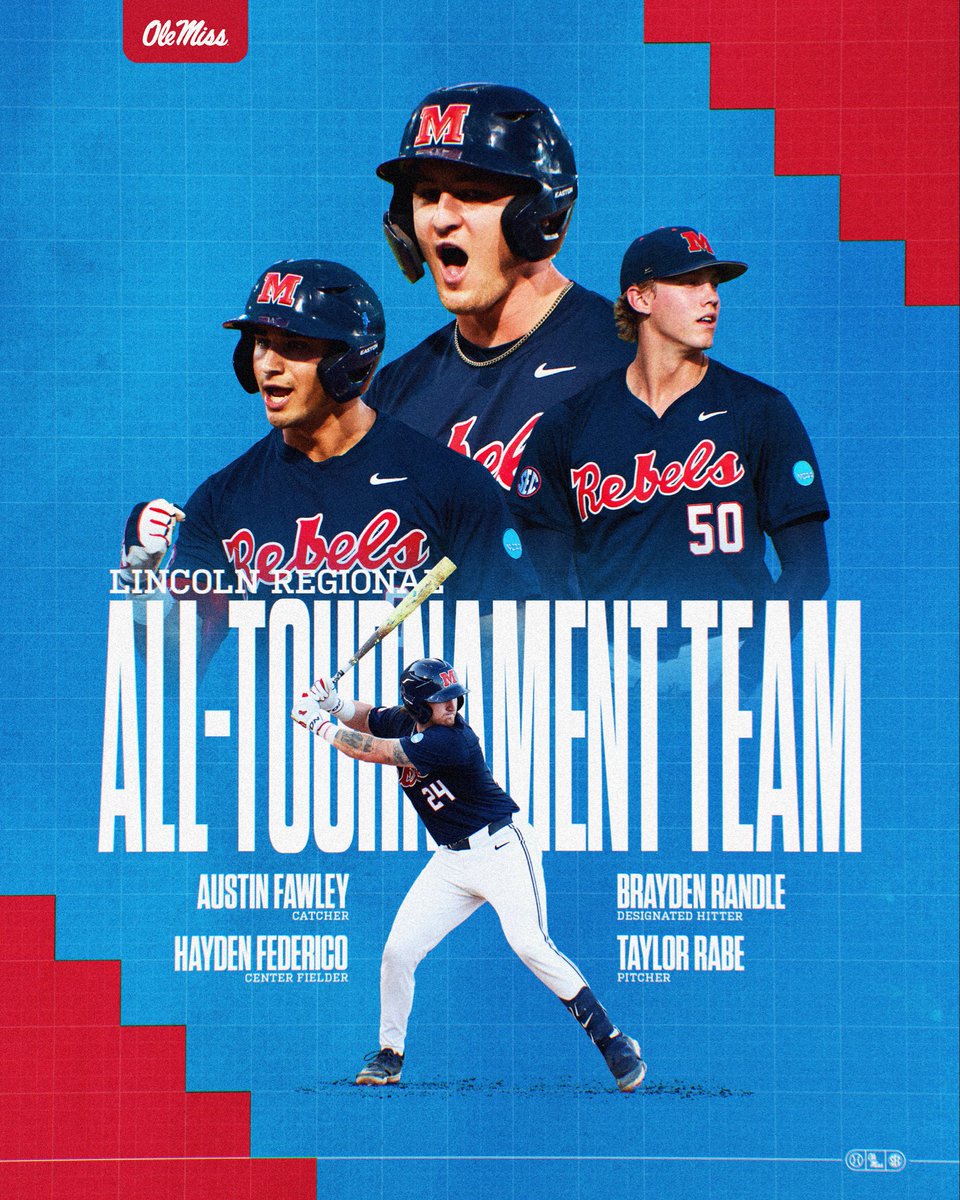 OleMissBSB's tweet photo. Lincoln Regional All-Tournament Team 👏 https://t.co/rw1Cy82L0E