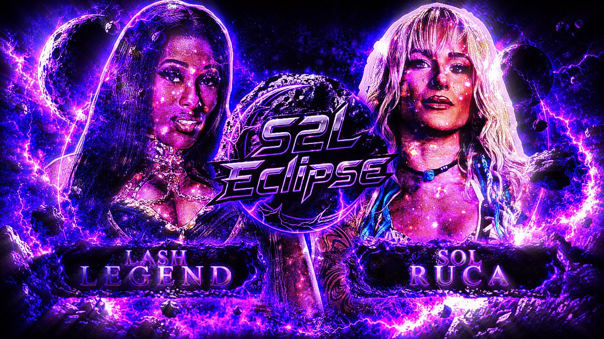 S2lWrestling's tweet photo. Our next match 

💅🏽Lash Legend @arlolovesliv (W-L-D)💪🏽

vs 

☀️Sol Ruca @NaomixFinnxLiv 
(W5-L7-D)🌊 https://t.co/ySgKgtqYs9