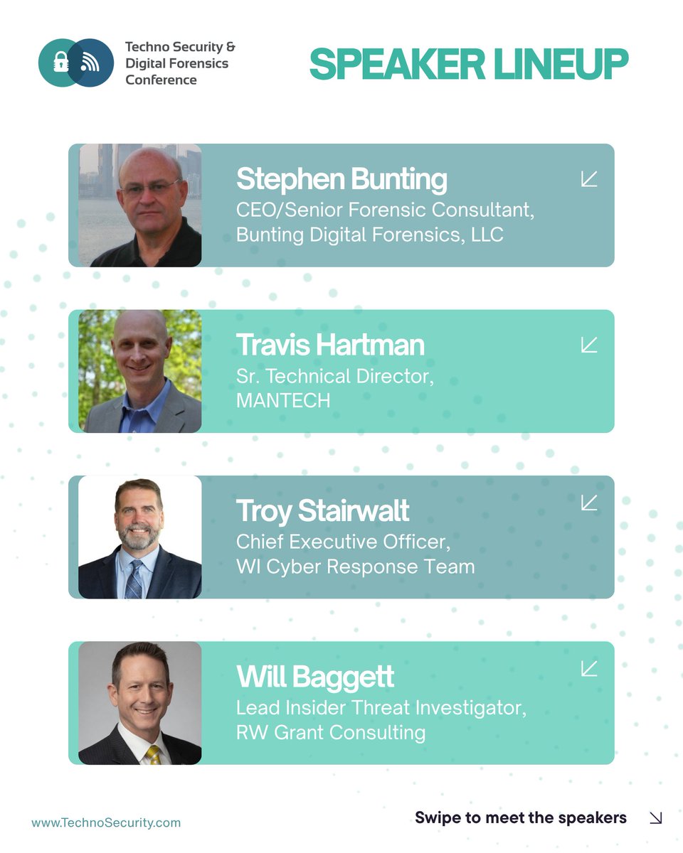 technosecurity's tweet photo. 🚨 Final speakers just revealed!
Techno Security East starts tomorrow, now’s the time to lock in your agenda and plan your must-attend sessions.

More speakers and sessions available on the website
https://t.co/KkY1tZF26f

#TechnoSecurity #DigitalForensics #eDiscovery https://t.co/X4yKItt8j8