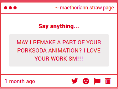 maethoriann's tweet photo. Like.............. I'm in tears. Of course anyone is allowed to make any derivative of my work. It makes me so happy. I'm not planning on a remake because I tend to suck at committing when I say I will make something, but I will say I'd really like to https://t.co/mQv5SOiCfr