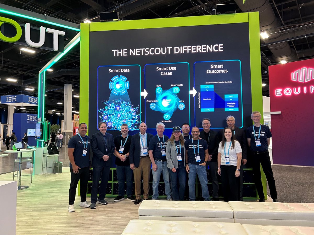 NETSCOUT's tweet photo. Day 1 at #CiscoLive and one thing is clear: Everyone wants AI. Nobody wants more data noise.

That's why we're talking about Smart Data, the high-fidelity operational intelligence derived from network truth that helps teams troubleshoot faster, strengthen security, and power AI initiatives with data you can trust.

Come find the NETSCOUT team at Booth #8118 and let's talk.