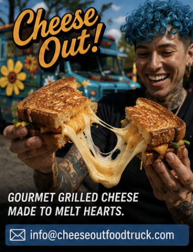 CheeseOutAZ's tweet photo. 🧀✨ Grilled cheese that steals the spotlight

Cheese Out serving gooey melts, crispy bread, and comfort-food perfection people can’t stop talking about 😎

Made to melt hearts 🔥

📧 info@cheeseoutfoodtruck.com https://t.co/EZwU9afZmi