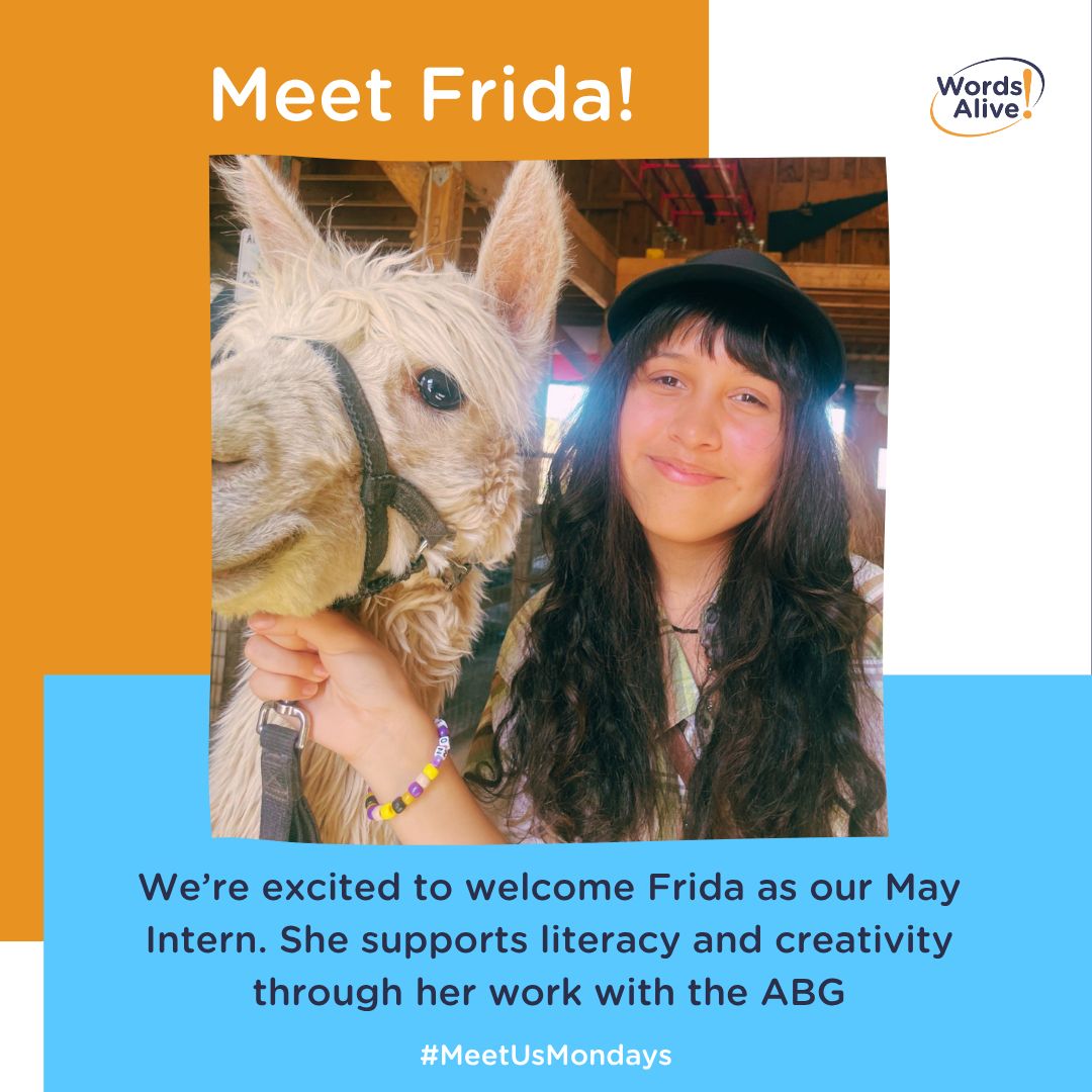 WordsAliveSD's tweet photo. 🎉 Words Alive is excited to recognize Frida Salazar as our May Intern of the Month! 📚 Frida, an 11th-grade student at High Tech High, supports literacy and creativity through projects like the Adolescent Book Group. 💛 Learn more: https://t.co/9pE9FMIxWn https://t.co/r77NiMBXx6