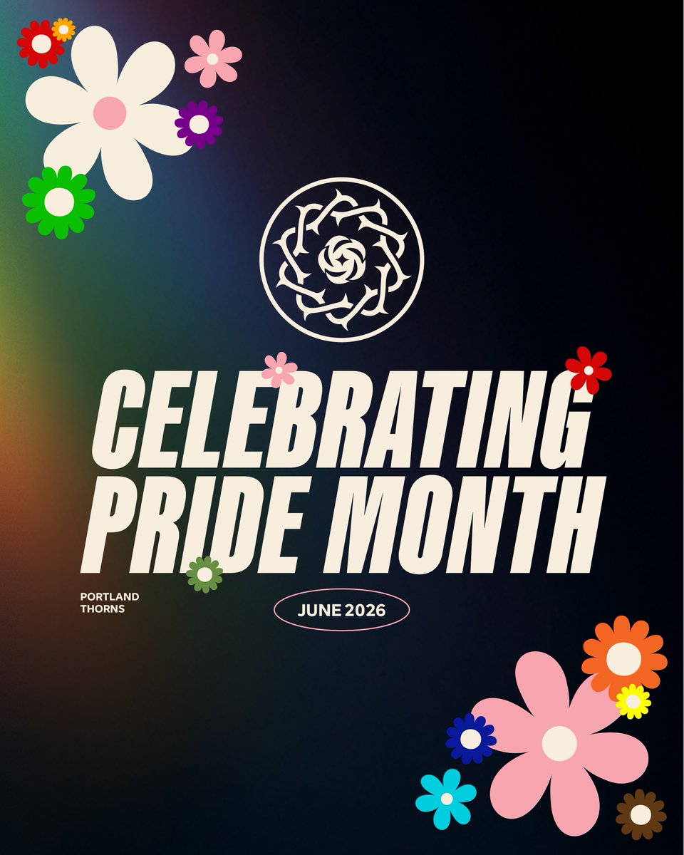 ThornsFC's tweet photo. celebrating love, authenticity, joy, and showing up for community 🏳️‍🌈🏳️‍⚧️

we're celebrating Pride and the LGBTQIA2S+ community all month long! Check out some organizations in the Portland area who are doing impactful work: Westside Queer Resource Center, Pride NW, and Lavender League. ❤️🧡💛💚💙💜🖤🤍🩷🤎