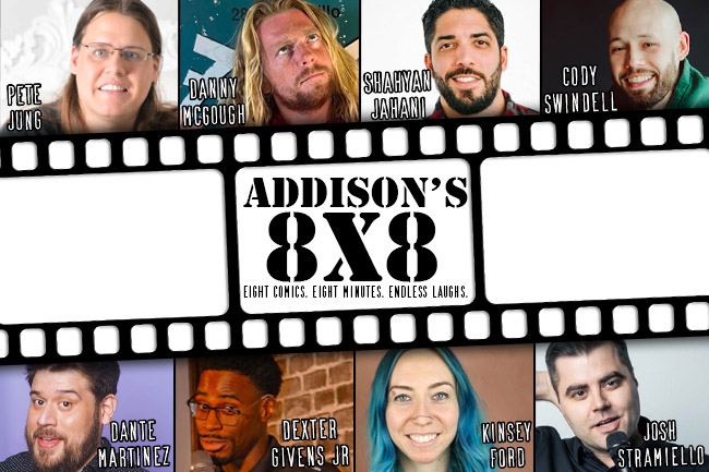 AddisonImprov's tweet photo. #Dallas! Don't miss our new 8x8 this Weds at 7PM! Get tickets with the link in our bio before we sell out!

Don’t miss Addison’s 8x8, where 8 comics up the block rock our crowd with their hottest 8 minutes in a wall to wall showcase of a managers choice selection of funny! https://t.co/ukZGX98MfM