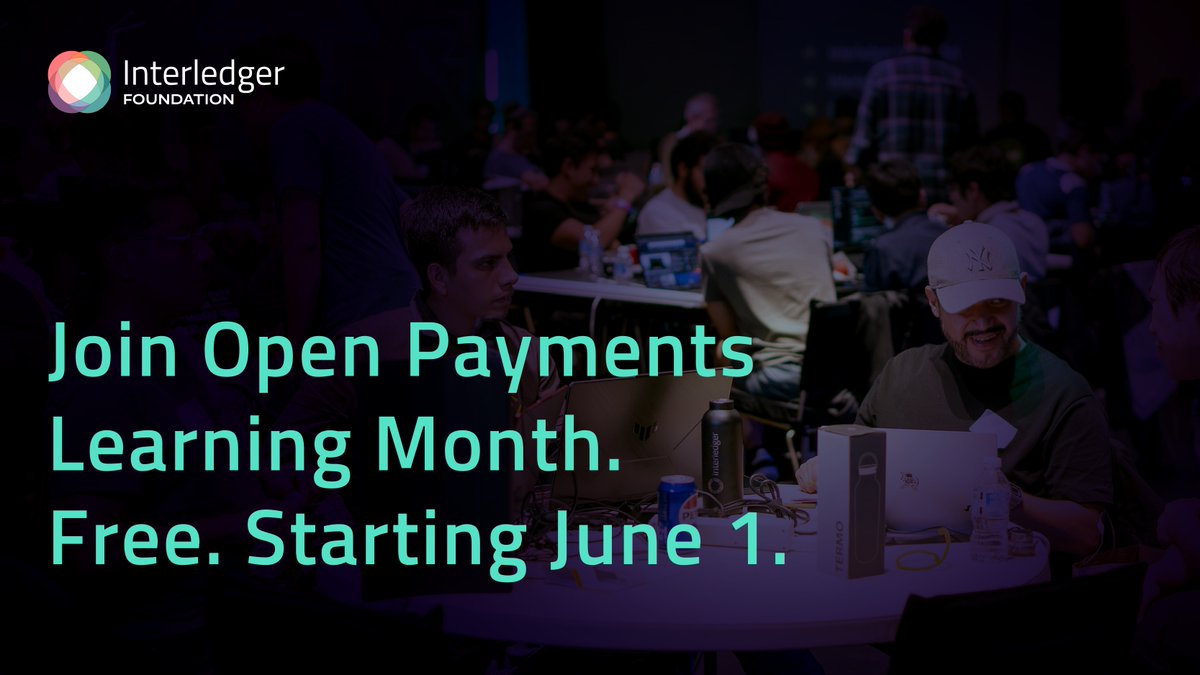 Interledger's tweet photo. 💸Payments infrastructure is being rebuilt. 

Developers who understand Open Payments will help shape what comes next.

Open Payments Learning Month starts TODAY!
30 days. Free. Self-paced.

Learn the API flow, complete a transaction, and explore the open standard hands-on. https://t.co/IfvPjaNLT2