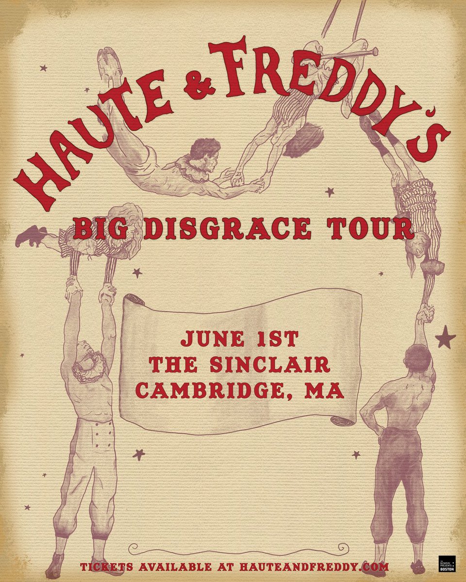 TheSinclair's tweet photo. TONIGHT: Haute &amp; Freddy

Doors at 7pm // Show at 8pm

SOLD-OUT! https://t.co/q2HOL59HeI