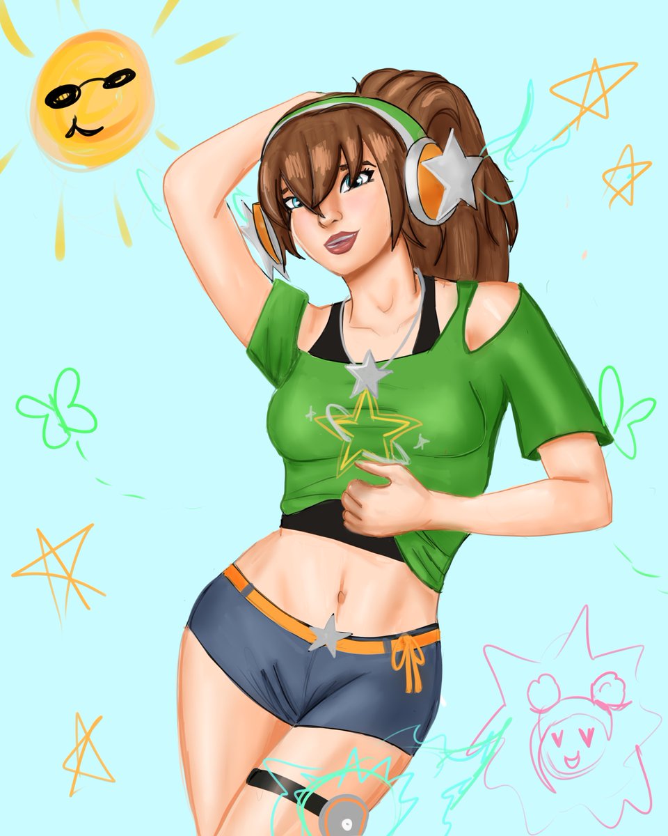 Starrydvl's tweet photo. Summer PJ! Love her a lot  #fortniteart https://t.co/qQeOtStYiF