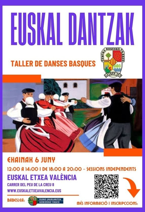 Laurakbat1's tweet photo. 🎵Taller de danses basques en l'EuskalEtxea🎵
🎶Us esperem per a ballar juntes!!!

🎶Dantzatzen duen herriak ez da inoiz hilko!

#EuskalDantzak
#DansesBasques https://t.co/T3YropCh8X