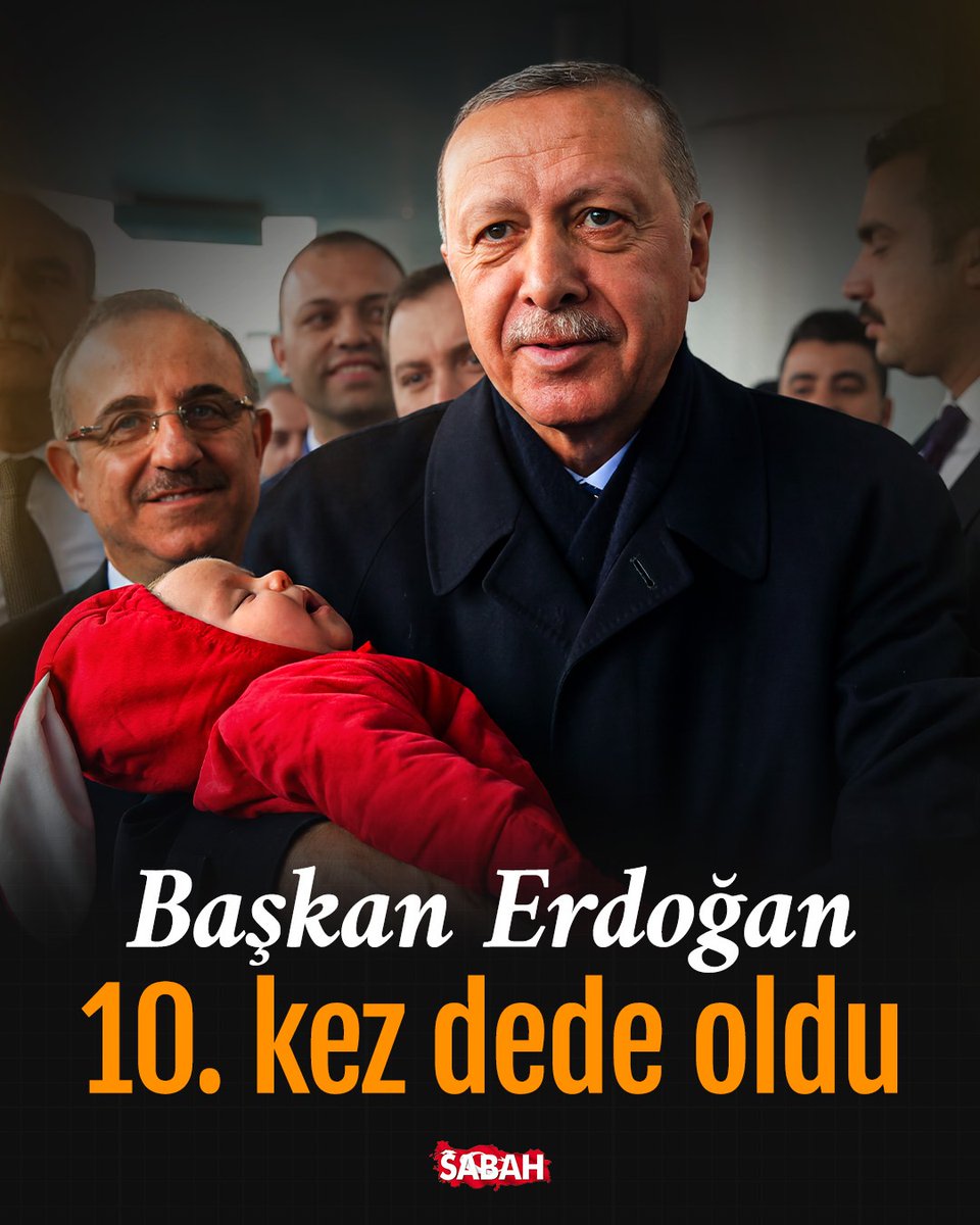 sabah's tweet photo. 🔴Başkan Erdoğan ile eşi Emine Erdoğan, Kurban Bayramı’nda yeni torun heyecanı yaşadı.

Sümeyye Erdoğan Bayraktar ile Selçuk Bayraktar çiftinin yeni çocukları dünyaya geldi. Bebeğin sağlık durumunun iyi olduğu öğrenildi. https://t.co/ZoePExPoXu