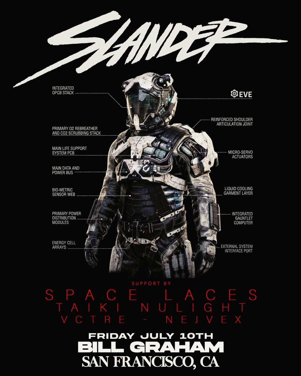 SlanderOfficial's tweet photo. Just Announced! 
Bill Graham - San Francisco, CA 
Friday July 10th https://t.co/9WkrFaSszM