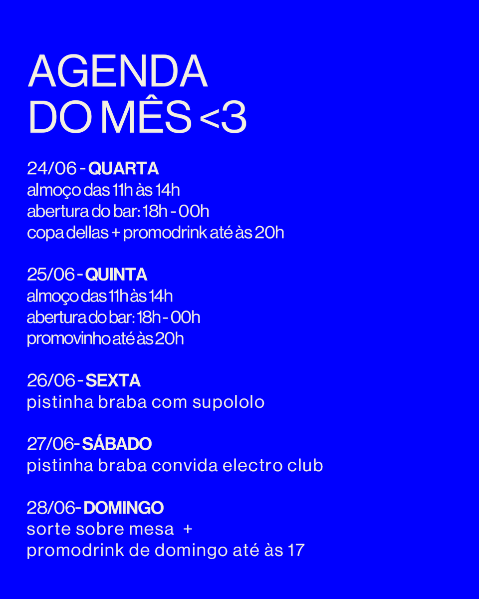 borda_bar's tweet photo. aparecendo aqui depois de sei la quanto tempo pra postar a agendinha mensal dellas, ta bom? vamos transmitir os jogos da copa e mucho mais sz https://t.co/j458RkLYyG