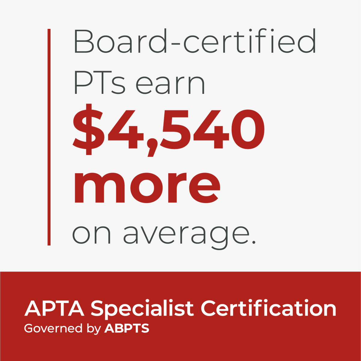 APTA_official's tweet photo. Specialist Certification applications are now open! 🎉

Board certification turns your clinical experience into recognized leadership, stronger career outcomes, and greater impact. 🤝✅

🔗 Take the next step in your professional journey: https://t.co/Ag2muOPn0d https://t.co/swSCJdYNlF