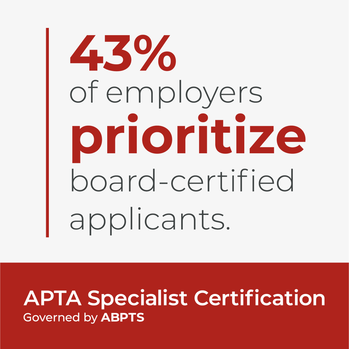 APTA_official's tweet photo. Specialist Certification applications are now open! 🎉

Board certification turns your clinical experience into recognized leadership, stronger career outcomes, and greater impact. 🤝✅

🔗 Take the next step in your professional journey: https://t.co/Ag2muOPn0d https://t.co/swSCJdYNlF