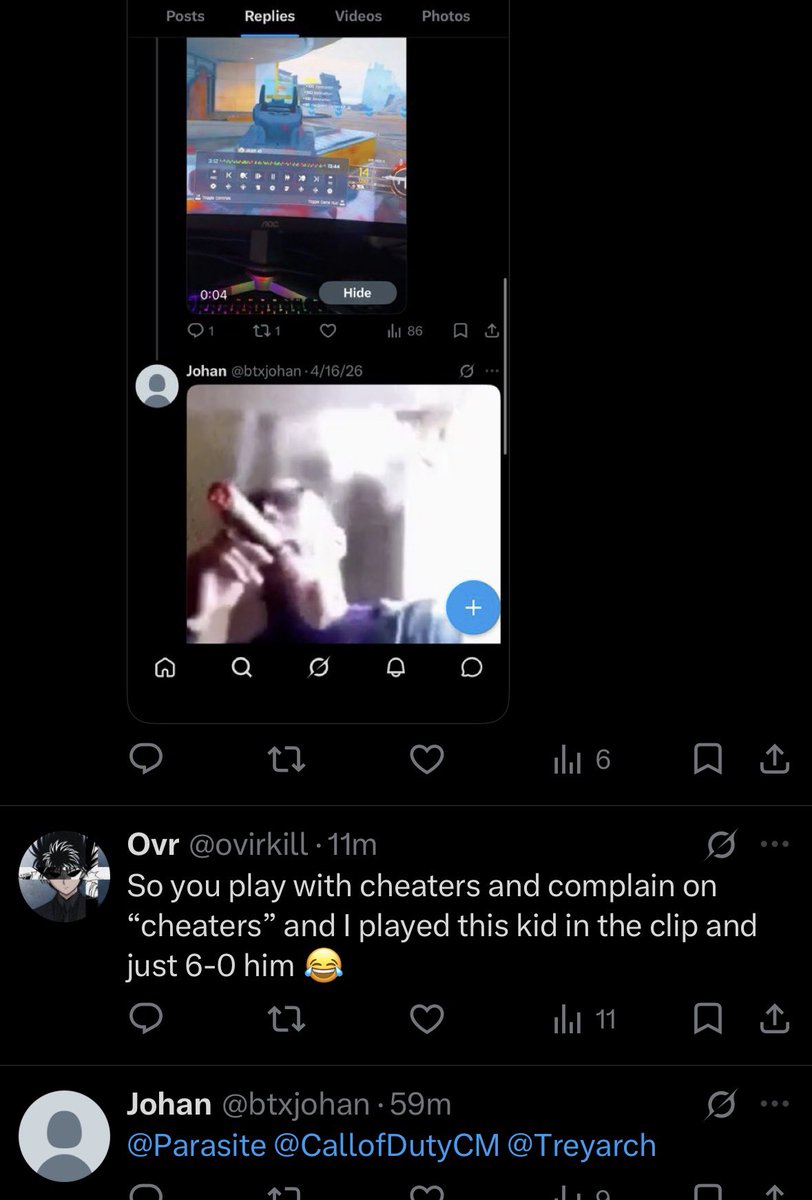 ovirkill's tweet photo. @ShakkCS @CallofDutyCM @TreyarchCM @Parasite @ColtHavok His friend who AI is in the comments mind you he was posted himself 😂🚮 https://t.co/Ac3qDkPe8v