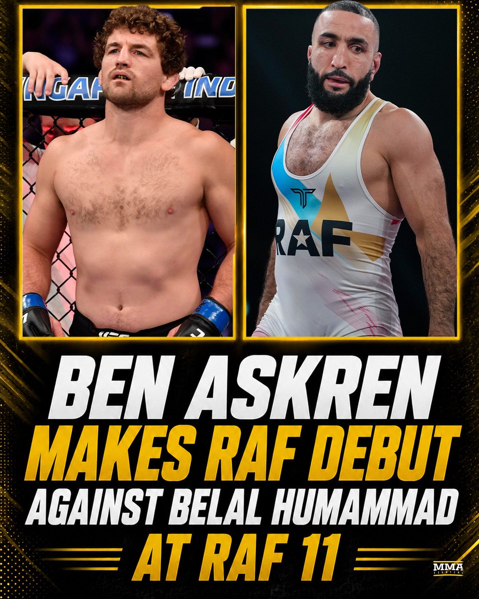 MMAFighting's tweet photo. Ben Askren returns to action after recovering from a double lung transplant to face Belal Muhammad at RAF 11 👏🤼‍♂️

📰 https://t.co/AnFXxGMdjt https://t.co/g2VN1ey59D