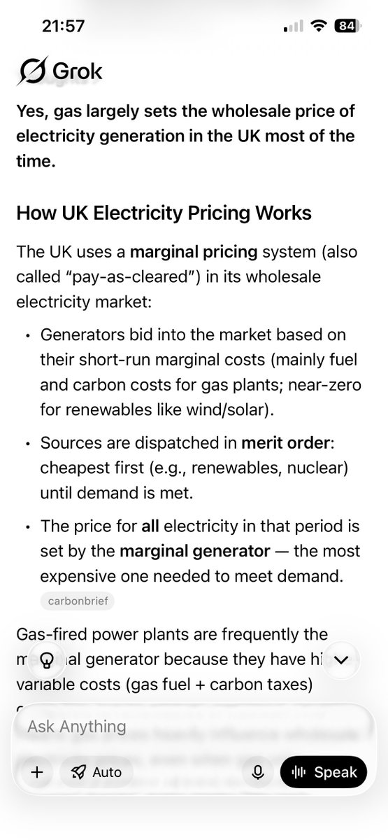 BuckCllr's tweet photo. More and more are realising that FF's are responsible for the high price of electricity in the UK, along with an outdated pricing mechanism. Something I've been saying for a number of years. 

@LoftusSteve will continue to deny it, but the inescapable fact remains. Whether you now include LCOE (essentially Capex, ops cost, depreciation and decommissioning) or not, renewables come out cheapest. I've used Groks summary's to help simplify.

The deniers will continue to deny, whilst those who embrace renewables continue to benefit from lower energy costs.  the truth is in the wallets of those who know. 

https://t.co/HxdXlMsdNL