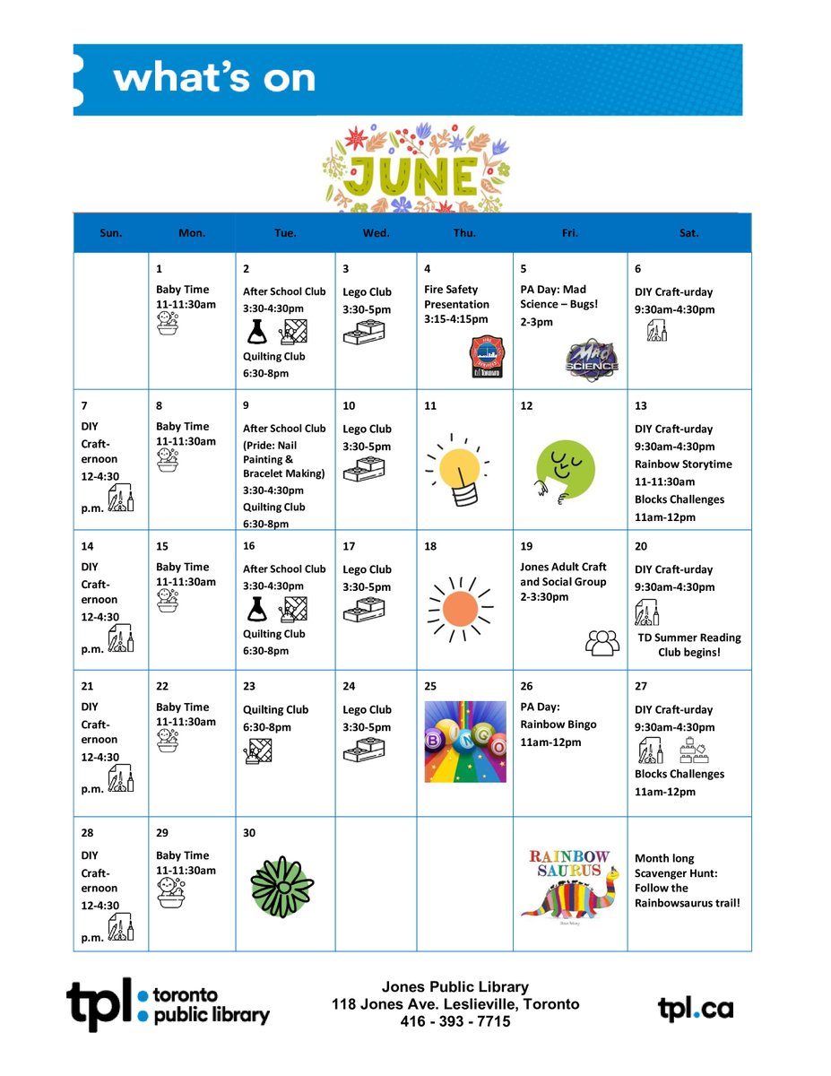 TPLJonesLibrary's tweet photo. Check out our programs for June! https://t.co/CZrNdxiOmc